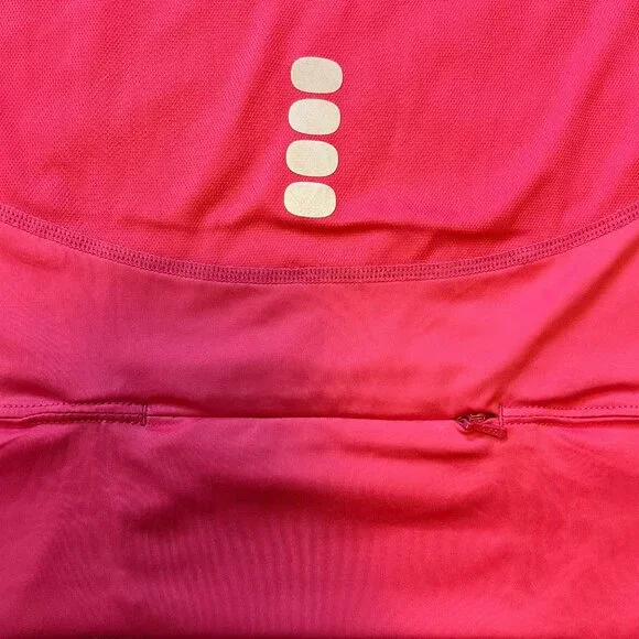 Nike Women's FIT DRY Running Shirt with Zipper Pouch - Pink - US L - Picture 3 of 4